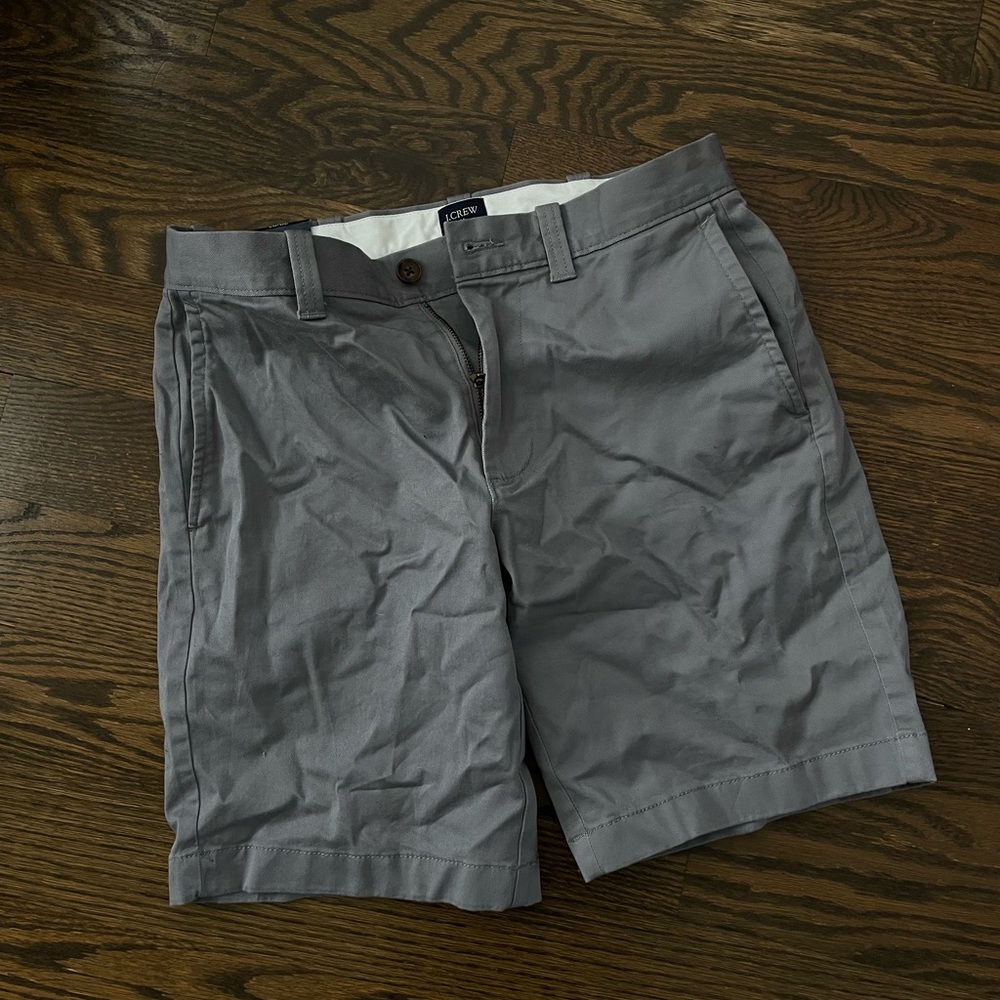 NWT. J. Crew shorts. 29” waist. 9” inseam. Medium gray.